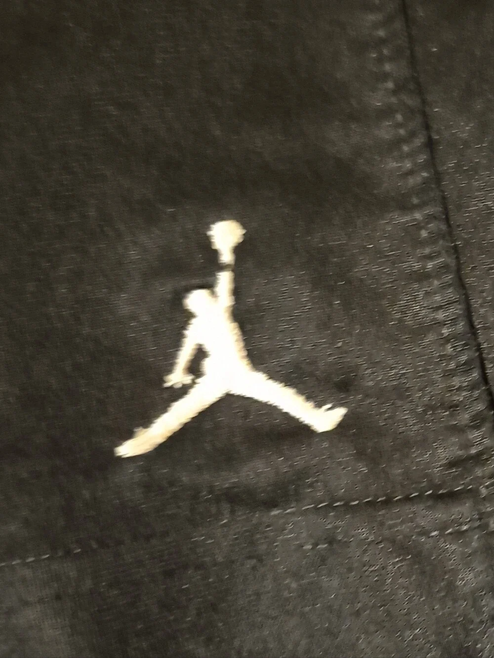 Jordan Black Men's Sz Large Athletic Basketball Shorts with White Jumpman